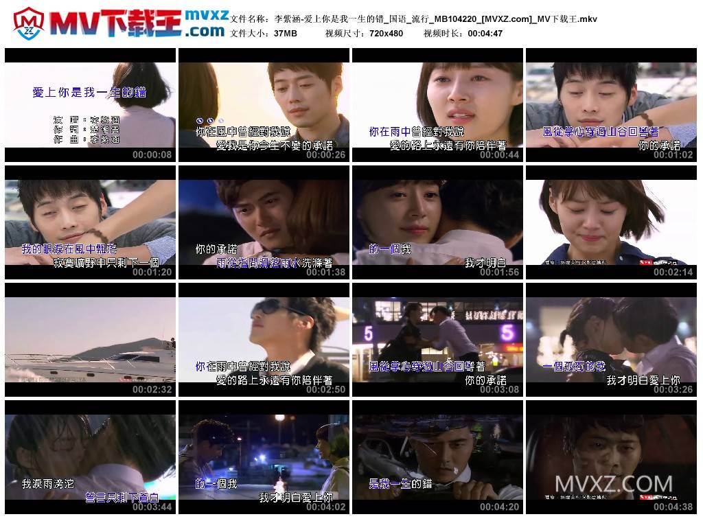 李紫涵-爱上你是我一生的错_国语_流行_MB104220